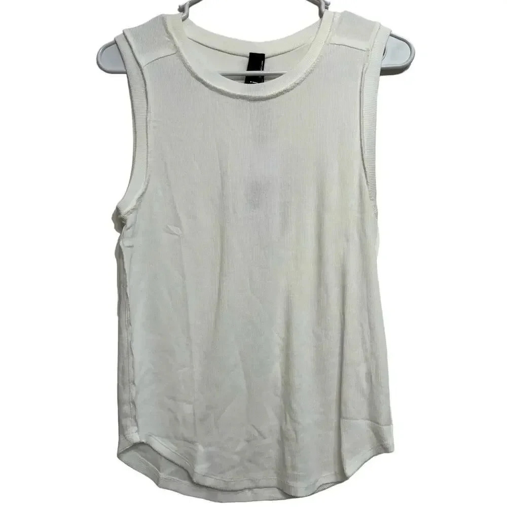 Bobi women’s NWT’s ribbed high neck tank. Cream color. Size medium